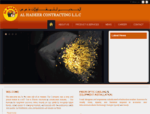 Tablet Screenshot of alhadeeruae.com